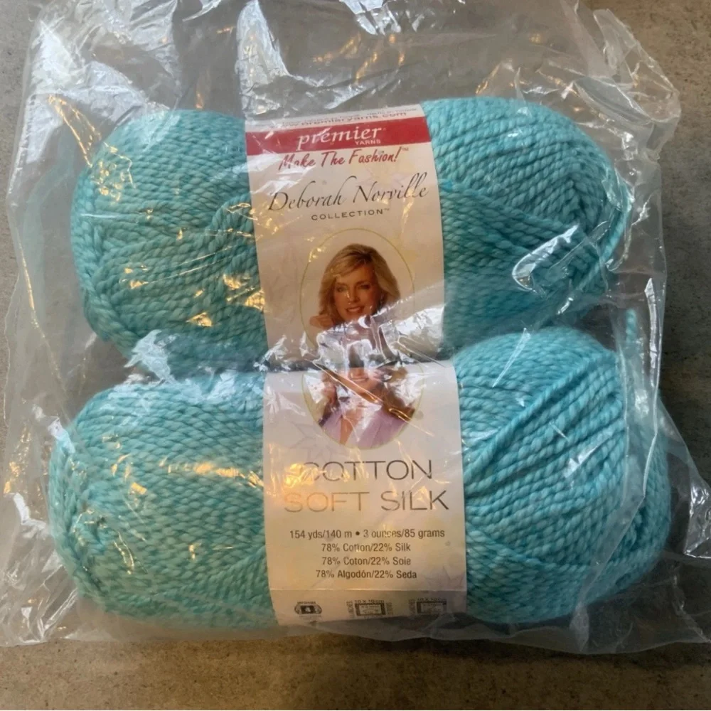 Deborah Norville Cotton Soft Silk Solid Turquoise 3 oz Cotton Silk #4